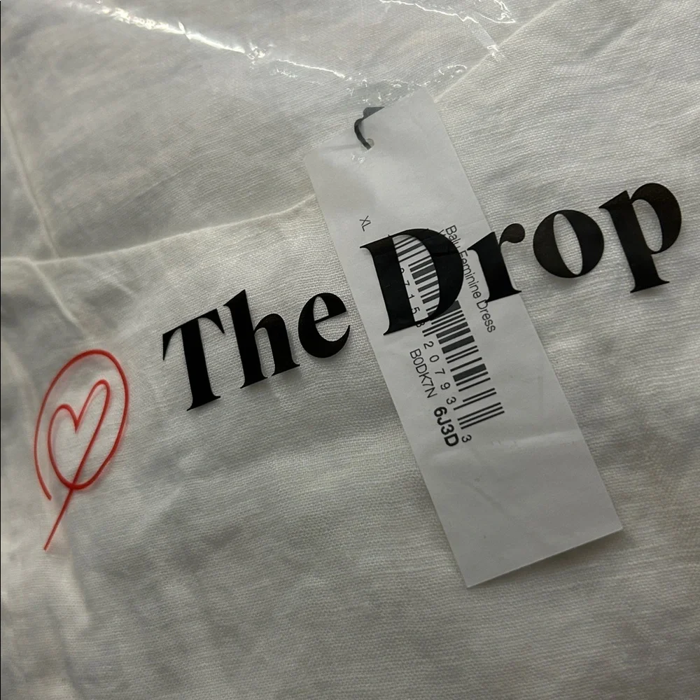 The drop balu feminine shaped White Midi Dress - Picture 9 of 10